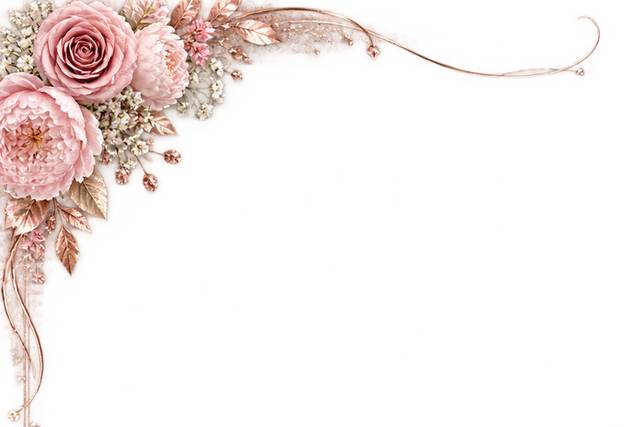 Wedding Overlay - Blush Rose Gold