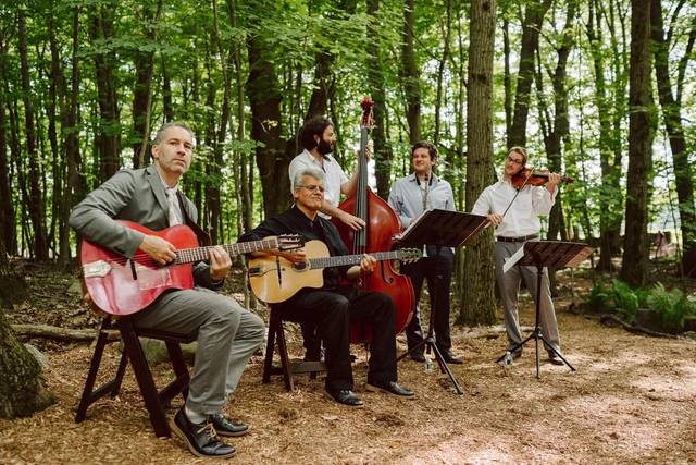 Ceremony in the woods.