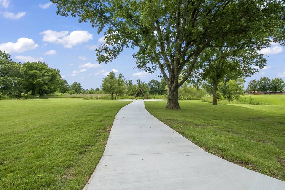 Outdoor Ceremony path