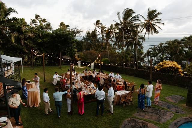 Backyard Reception Vibes!
