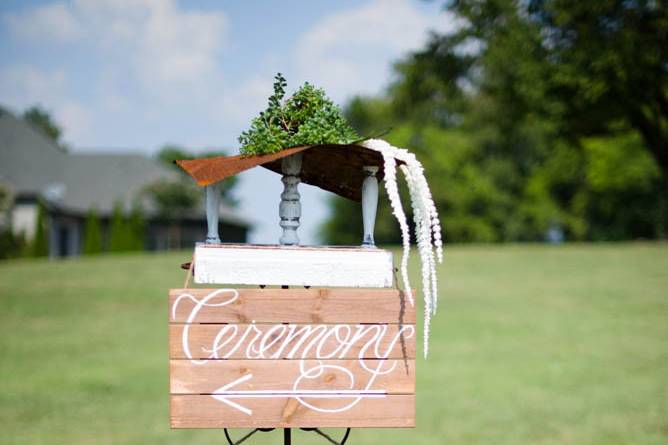 Wedding signage