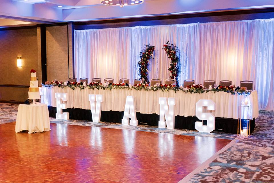 Head Table Decor