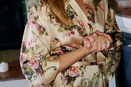 Bride getting ready