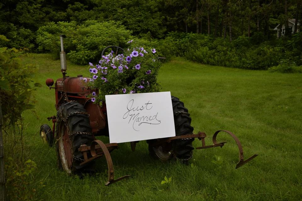 Antique tractor