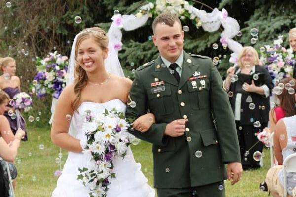 A military wedding