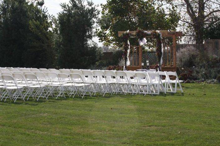 Outdoor wedding venue