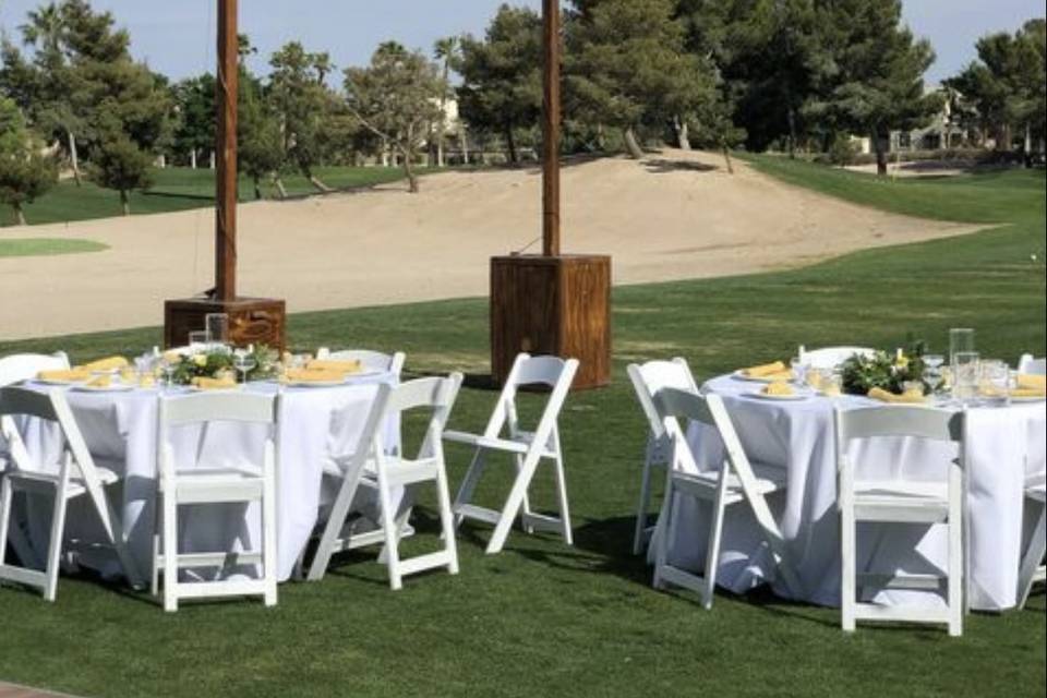 Driving Range Wedding