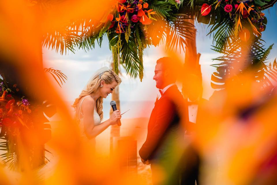 Underwater trash the dress