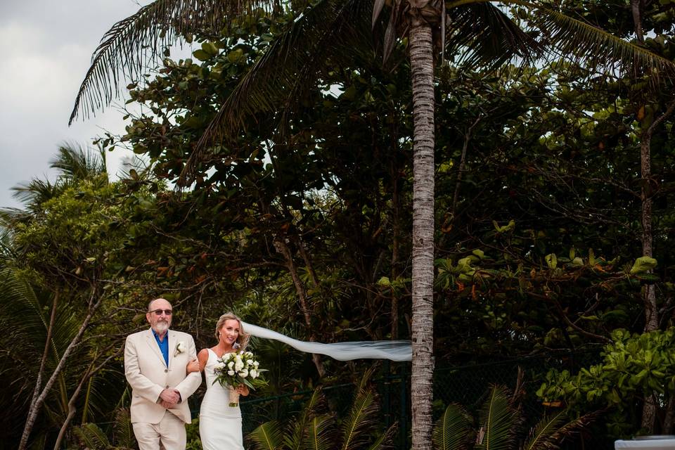 Walking down the aisle