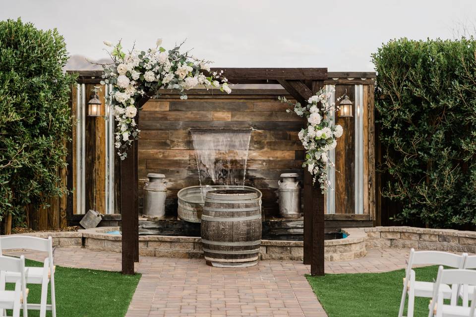 Waterfall ceremony site