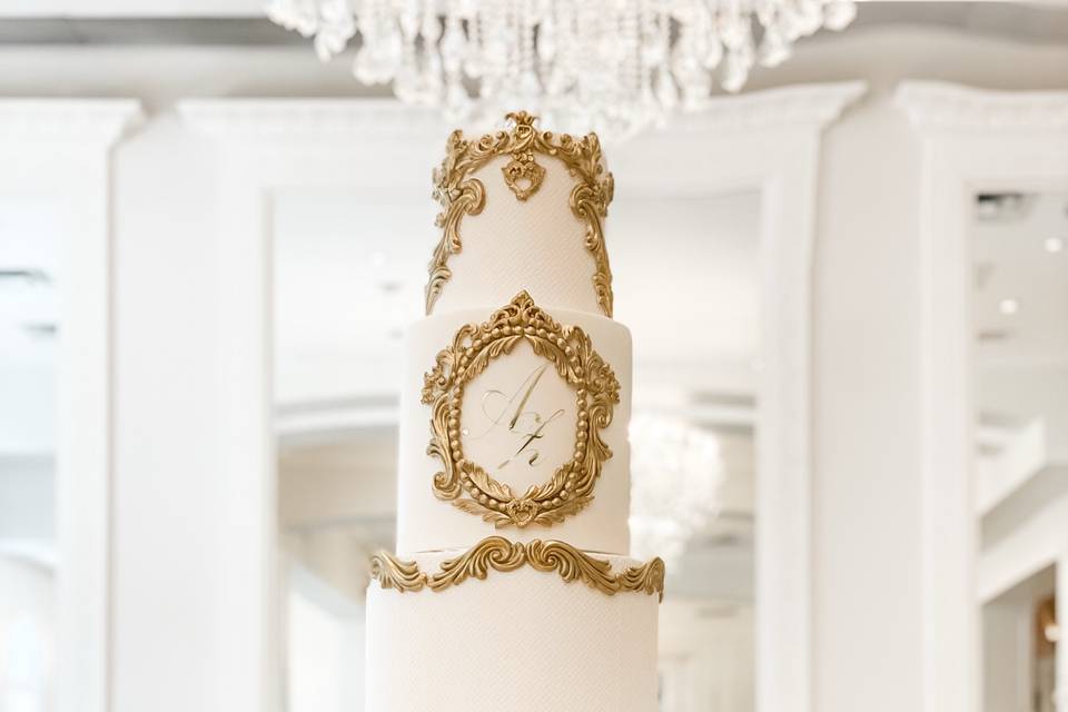 Rococo fondant cake