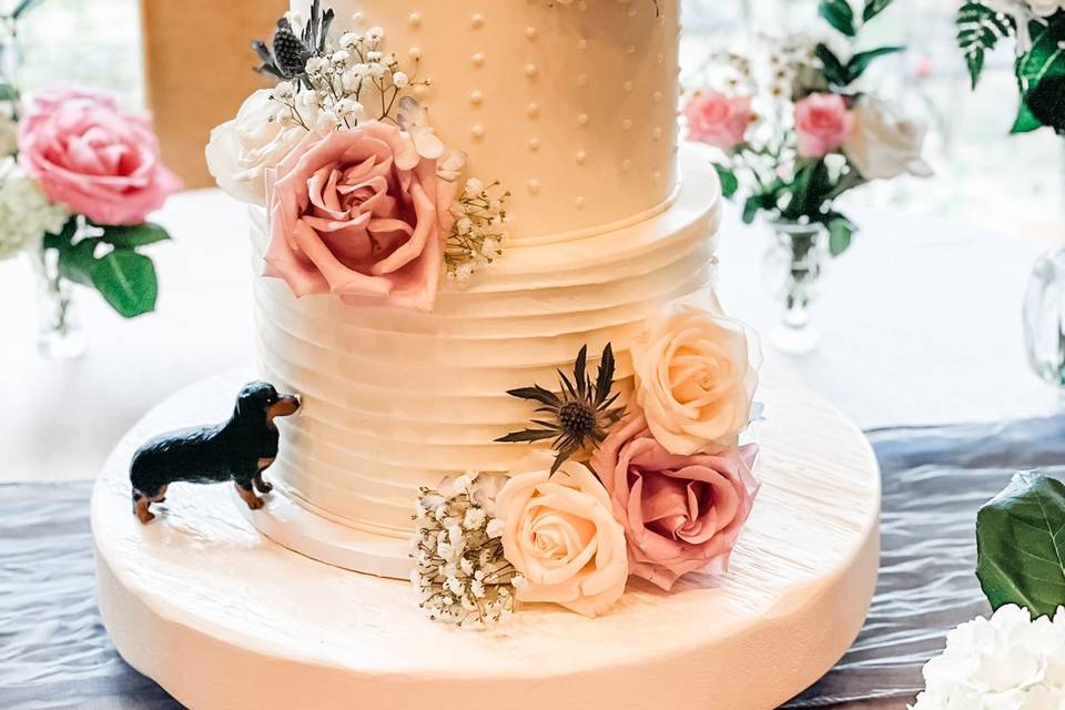 Whimsical floral buttercream