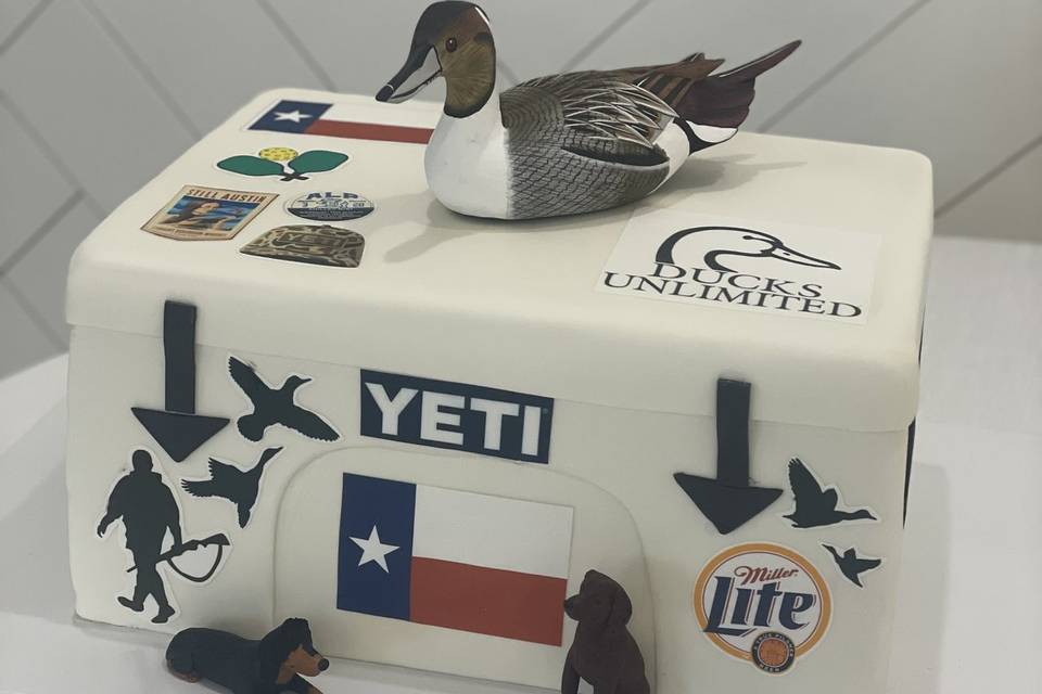Yeti grooms cake