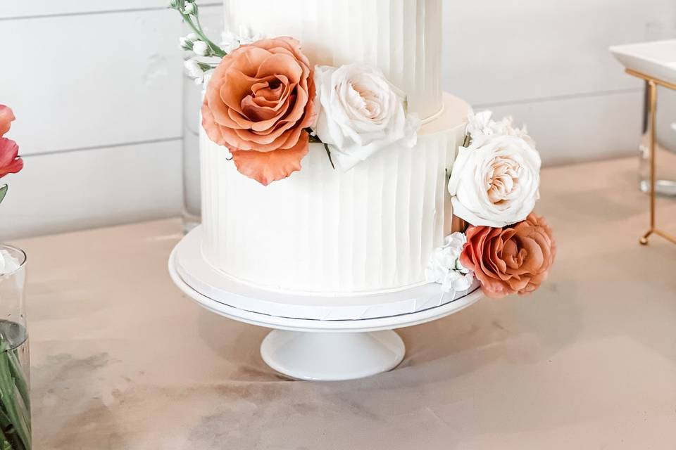 Modern buttercream cake
