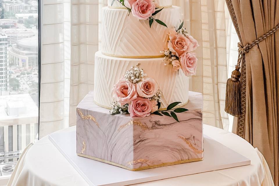 Buttercream and fondant cake