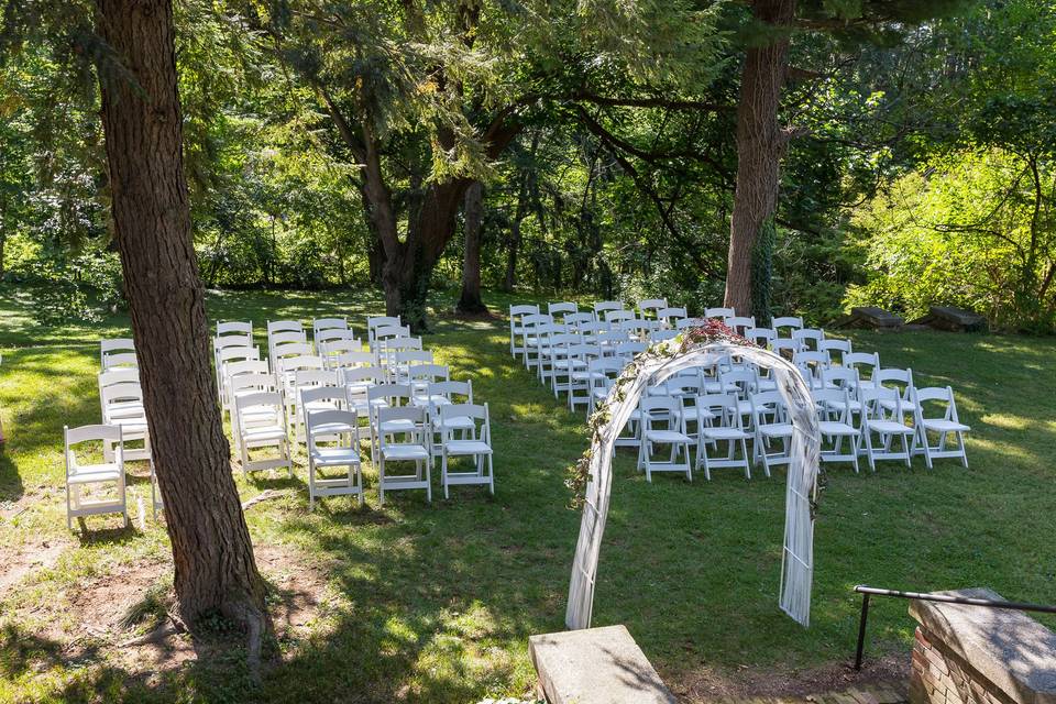 Ceremony area seating