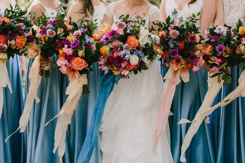 Colorful bouquets