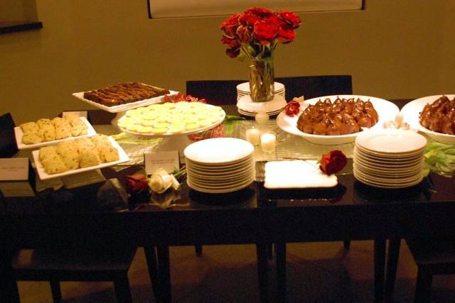 Dessert Display | cookies, brownies, poached pears, lemon tarts....