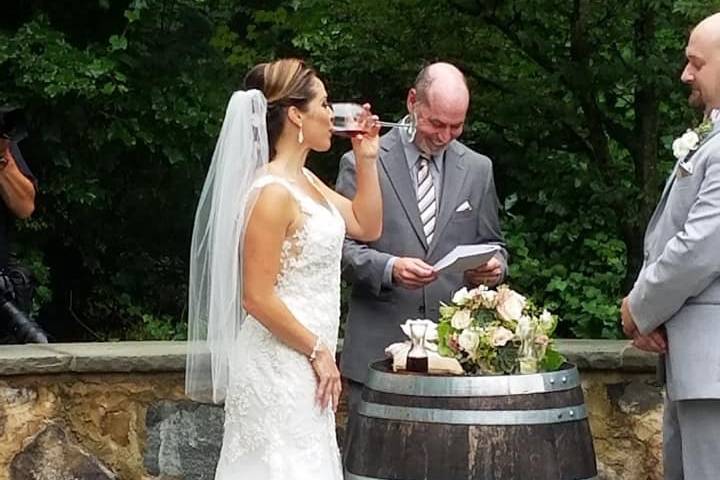PA Vineyard wedding
