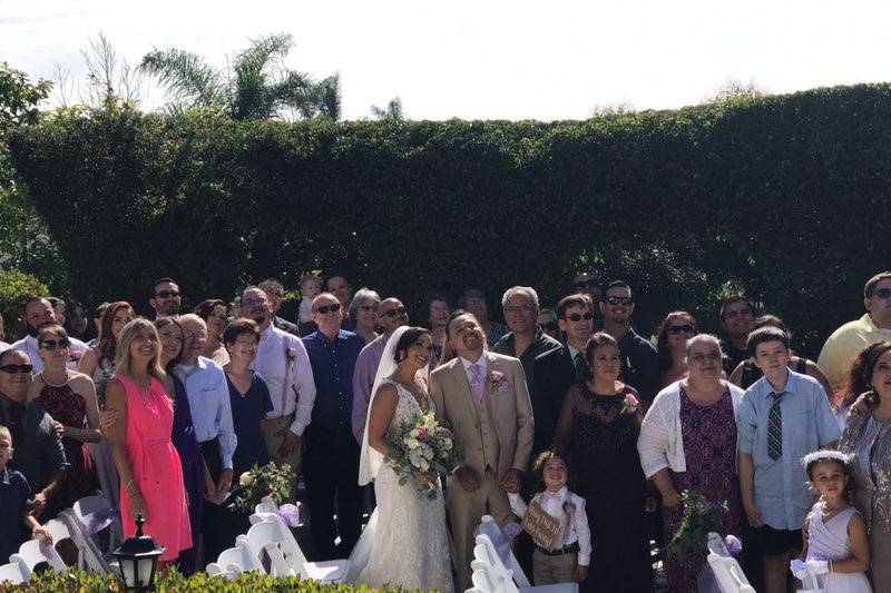 Wedding group photo