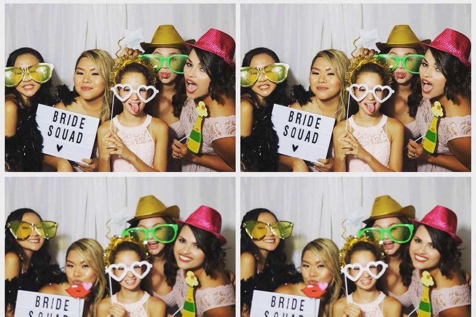 Photo booth with props