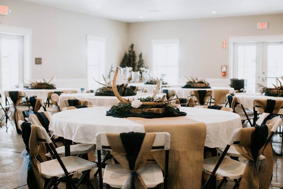 Reception Hall Winter Wedding