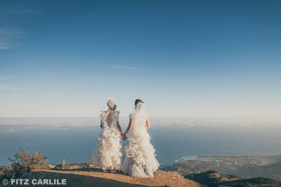 Mountaintop in Maui overlooking the ocean