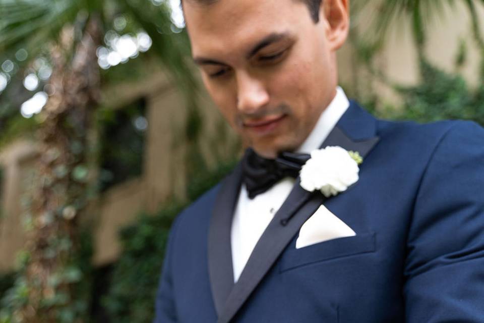 Groom in Tuxedo