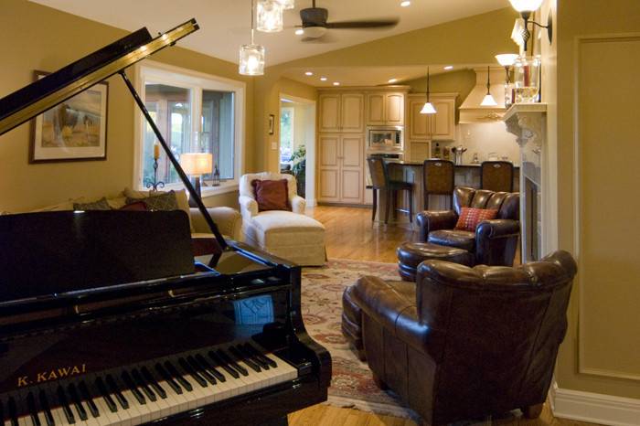 Great Room, featuring a player piano