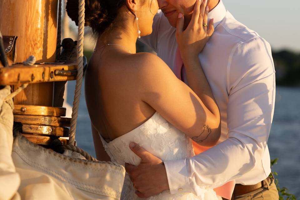 Sailboat Elopement Newport RI