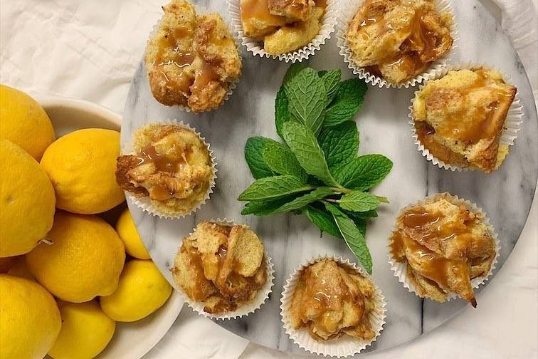 Bread Pudding, Caramel Sauce