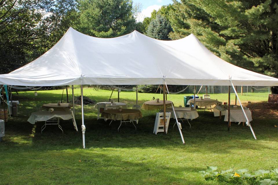 Outdoor table setup