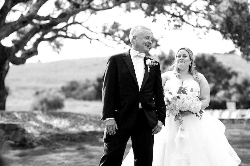 First look with father and daughter