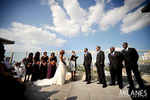 The rooftop wedding