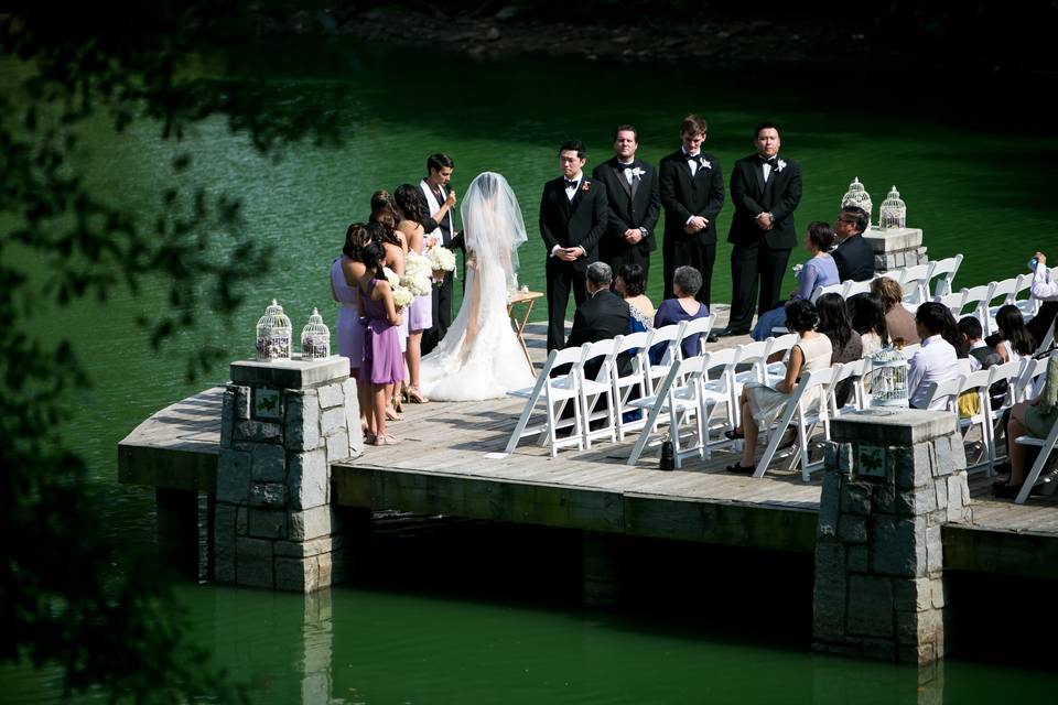 Waterfront wedding