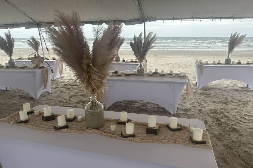 Tent Beach Reception