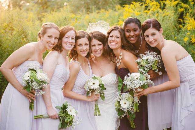 Bridesmaids at MillCreek Barn