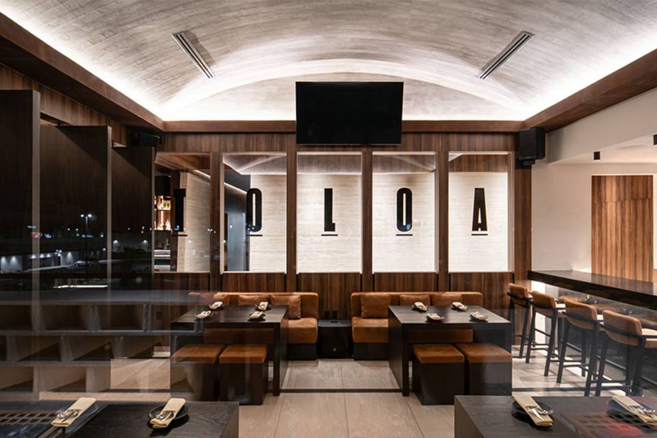 Indoor Bar & Dining Area