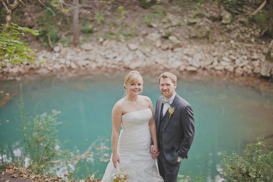 Couple by the Blue Hole