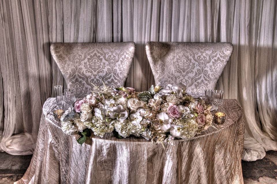 Intimate ceremony space