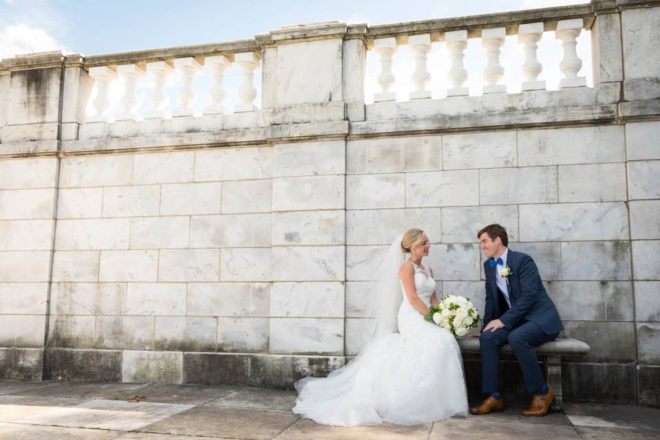 Bride and groom Brass Key Photography