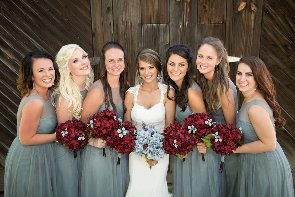 Bridal party Brass Key Photography