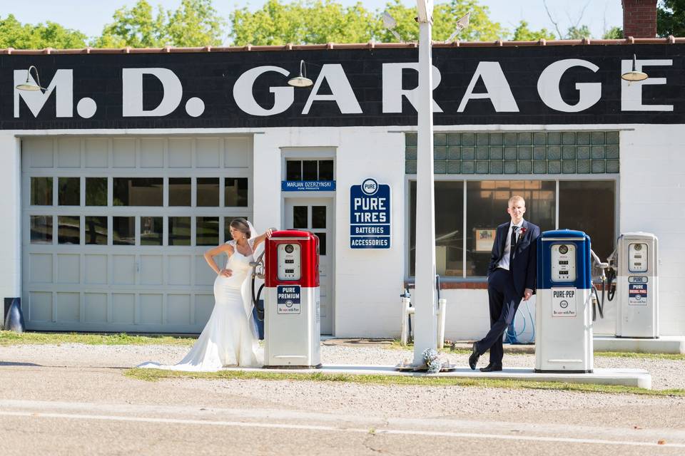 Vintage garage shot Brass Key Photography