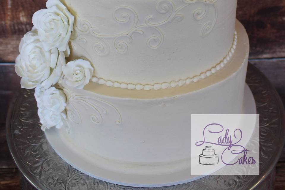 Buttercream Wedding Cake