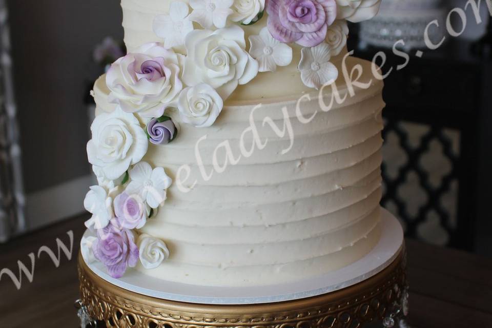 Beautiful 1/2 Dressed Cake