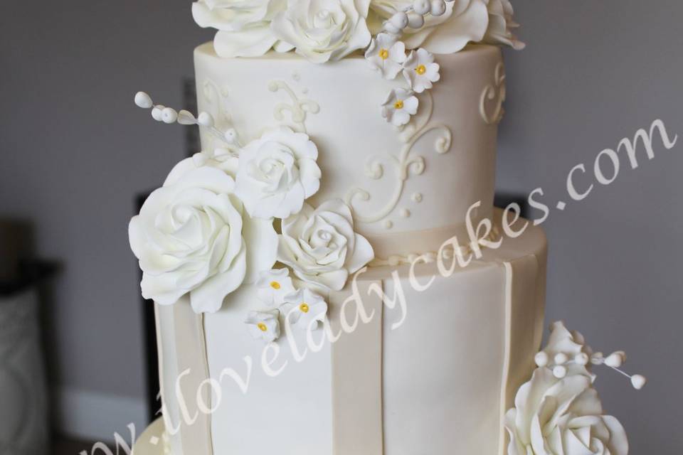 Fondant Wedding Cake