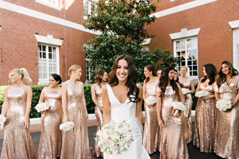 Gorgeous bridal group