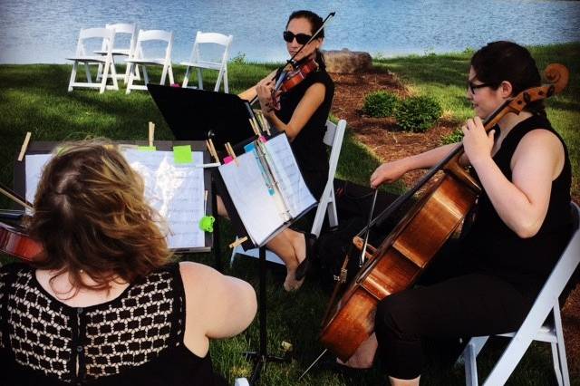 An outdoor wedding