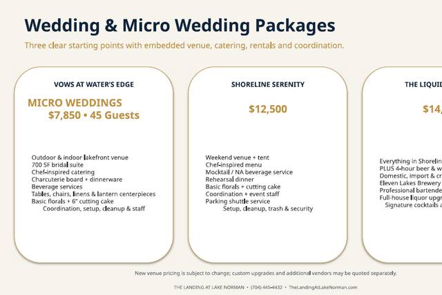 Wedding Packages