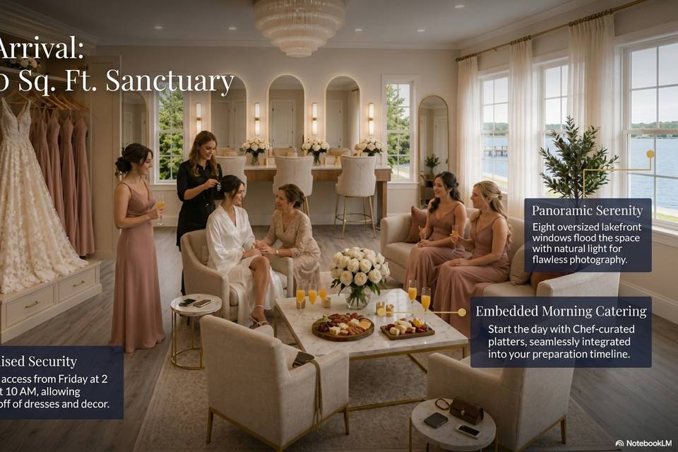700 SF Bridal Suite